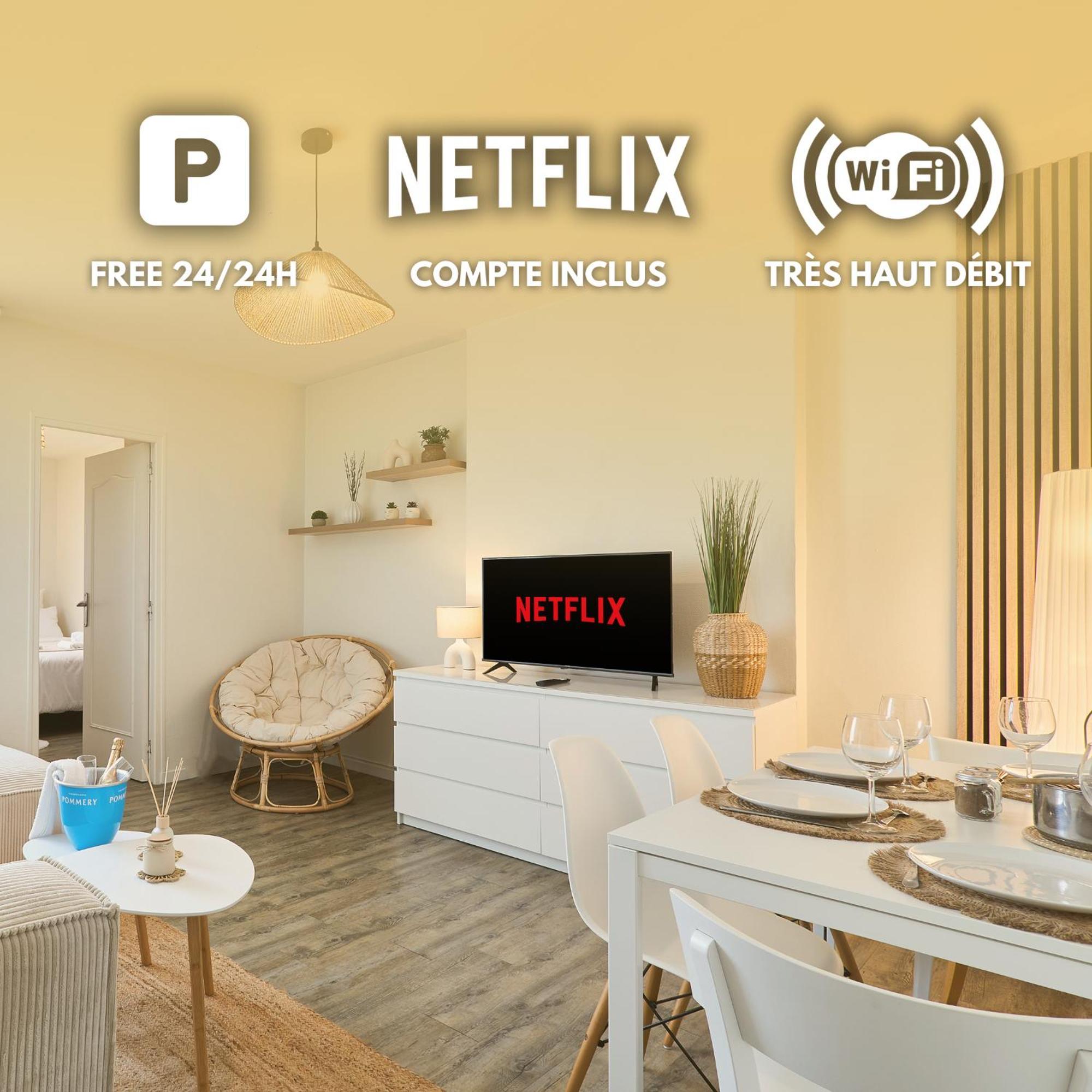 Le Petillant, Gare Centre-Ville, Netflix, Wifi Reims Eksteriør billede